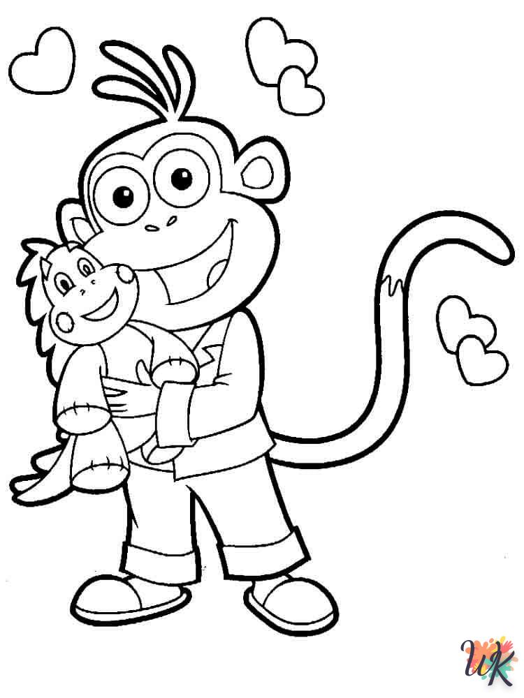 Dibujos para Colorear Monos 31