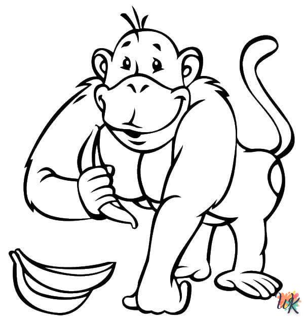 Dibujos para Colorear Monos 36