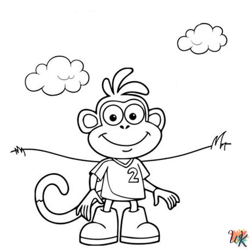 Dibujos para Colorear Monos 39