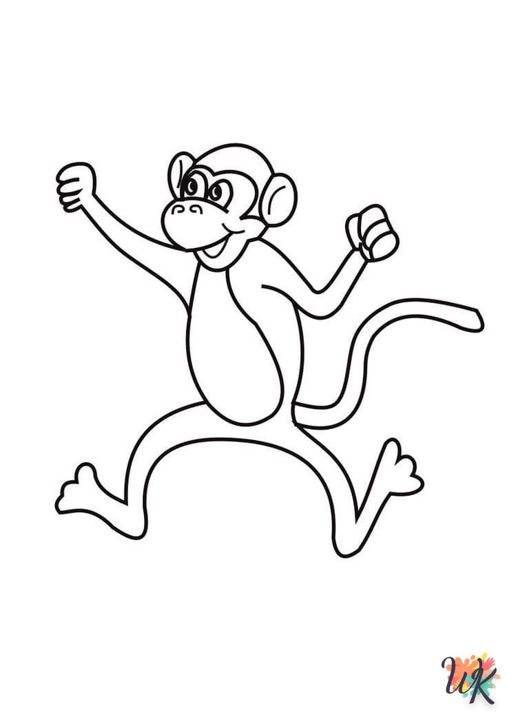 Dibujos para Colorear Monos 65