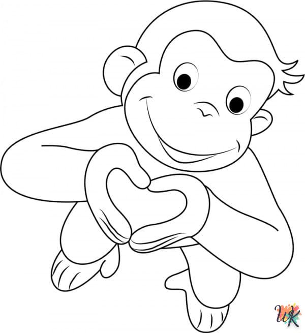 Dibujos para Colorear Monos 69