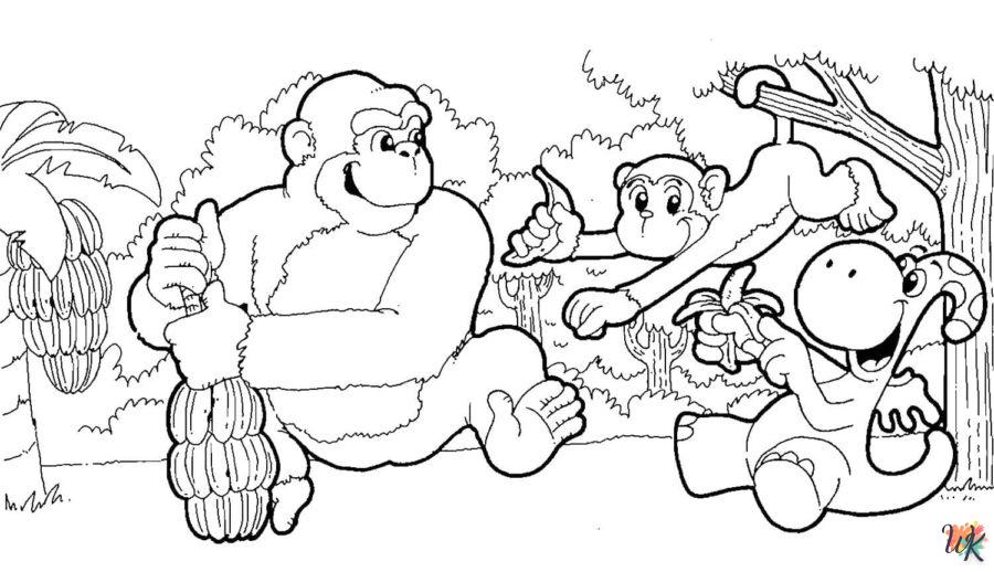 Dibujos para Colorear Monos 84