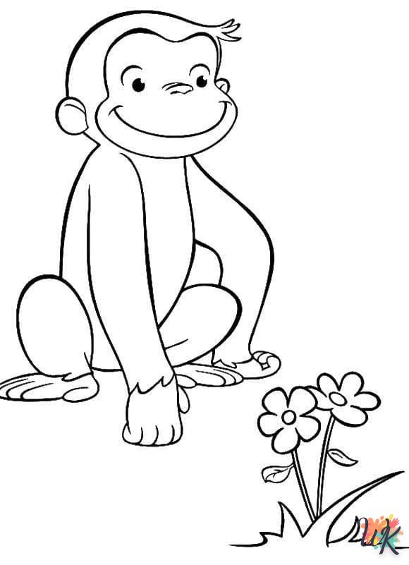 Dibujos para Colorear Monos 87