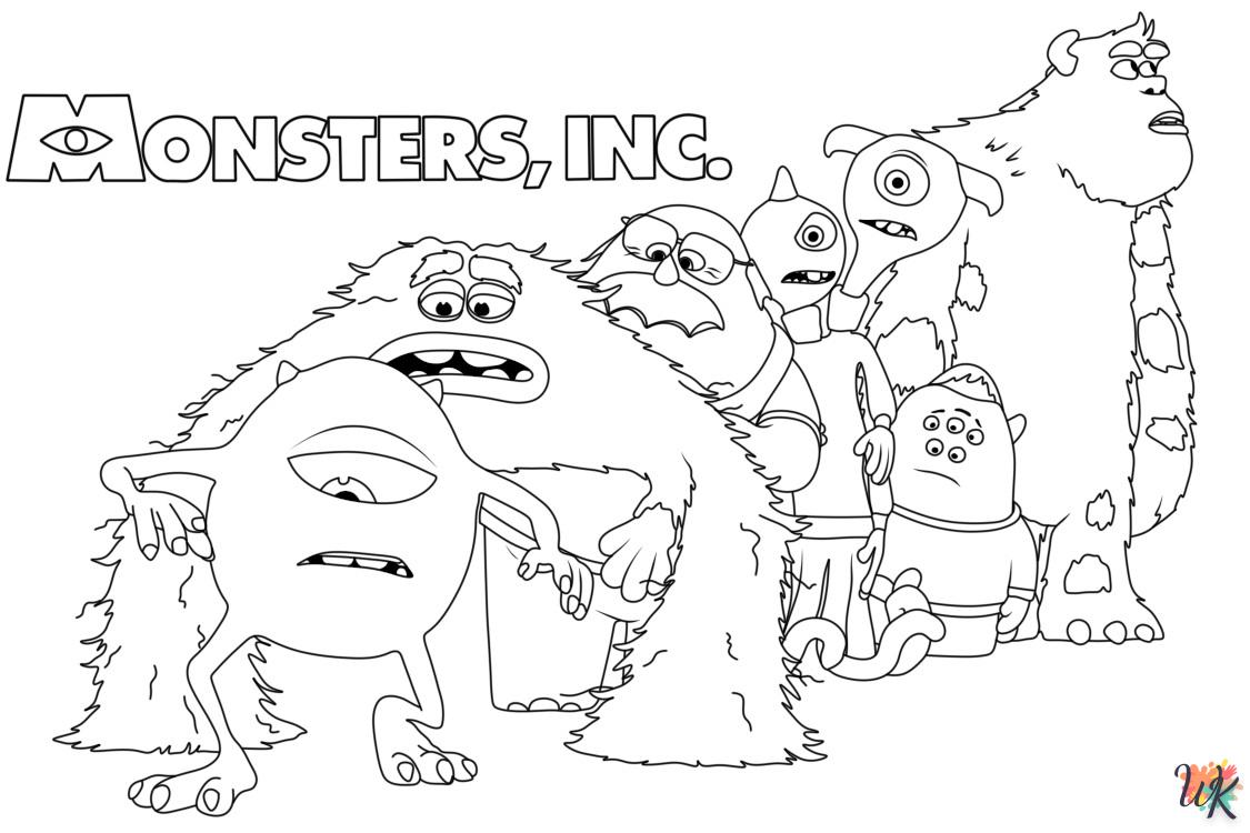 Dibujos para Colorear Monsters Inc 18
