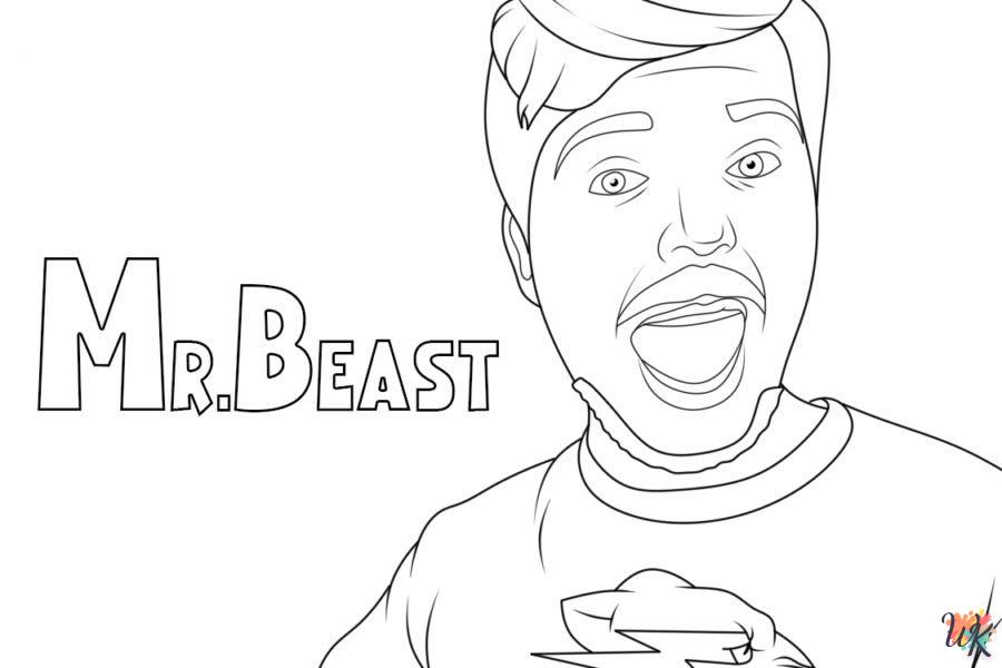 Dibujos para Colorear Mr Beast 9
