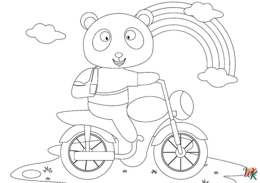 Dibujos para Colorear Panda 108