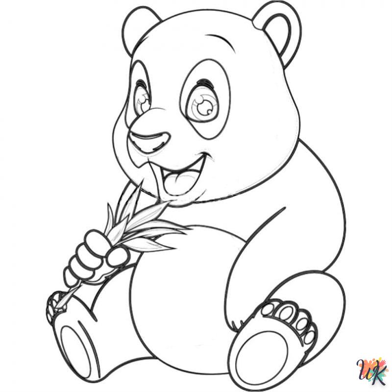 Dibujos para Colorear Panda 12