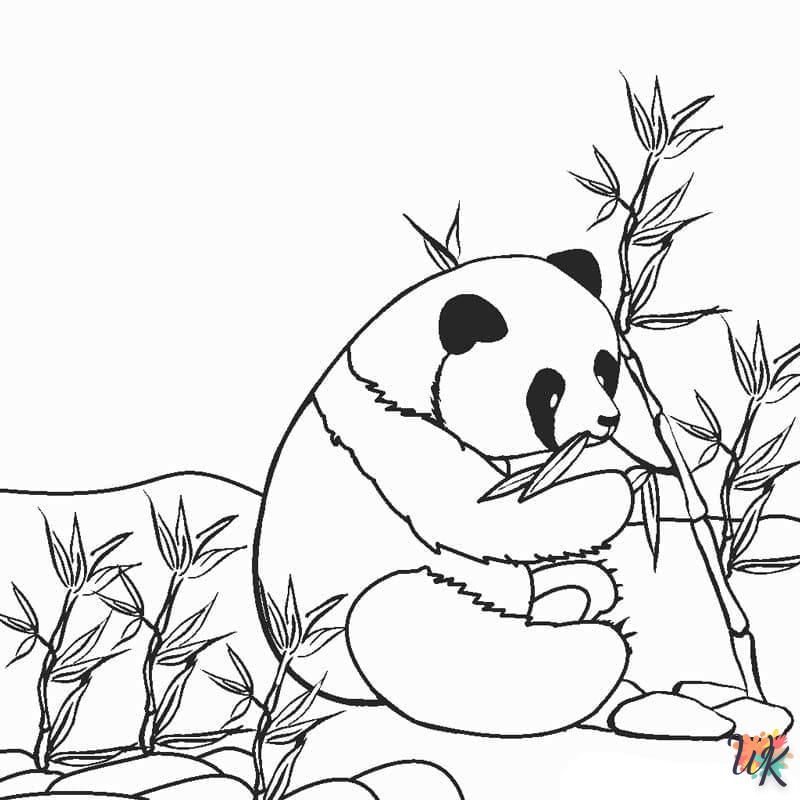 Dibujos para Colorear Panda 15