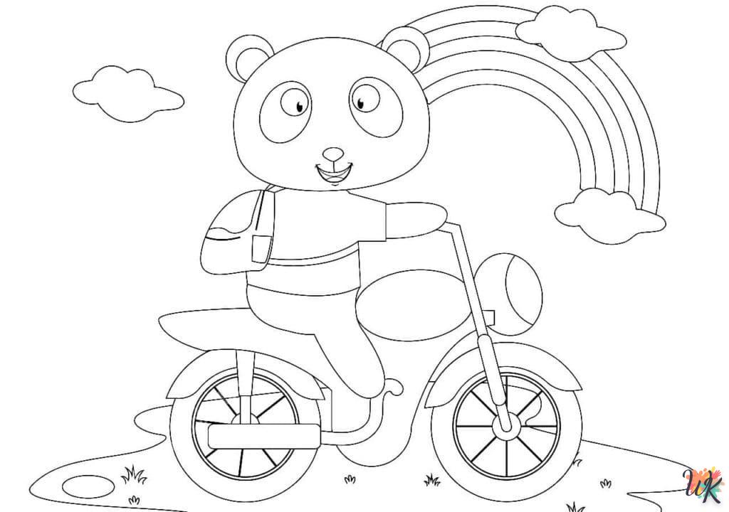 Dibujos para Colorear Panda 25