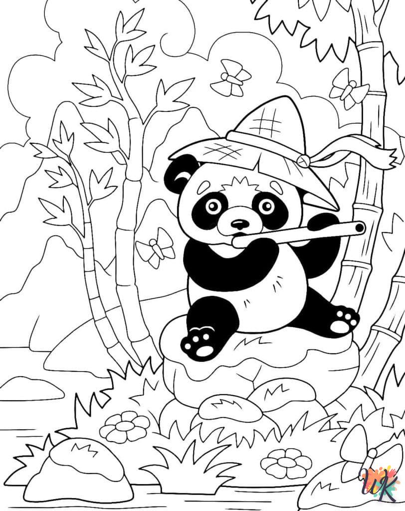 Dibujos para Colorear Panda 26