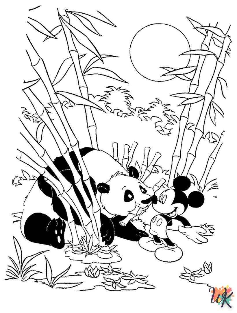 Dibujos para Colorear Panda 27