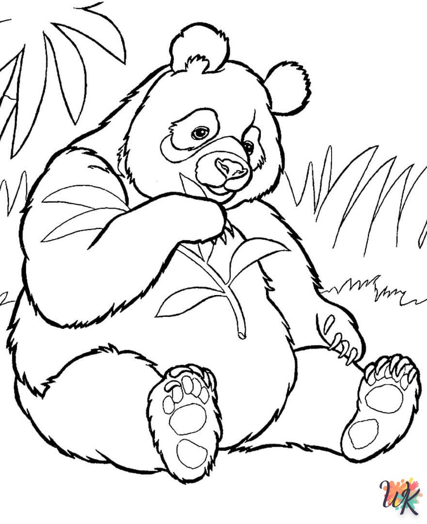 Dibujos para Colorear Panda 28
