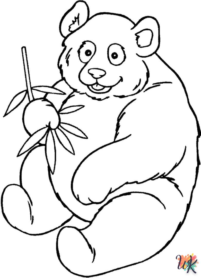 Dibujos para Colorear Panda 29