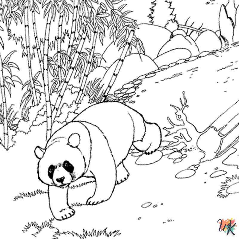 Dibujos para Colorear Panda 32