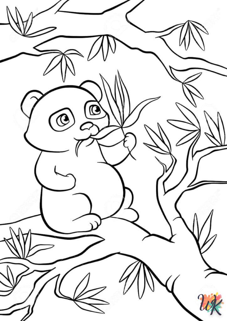 Dibujos para Colorear Panda 35