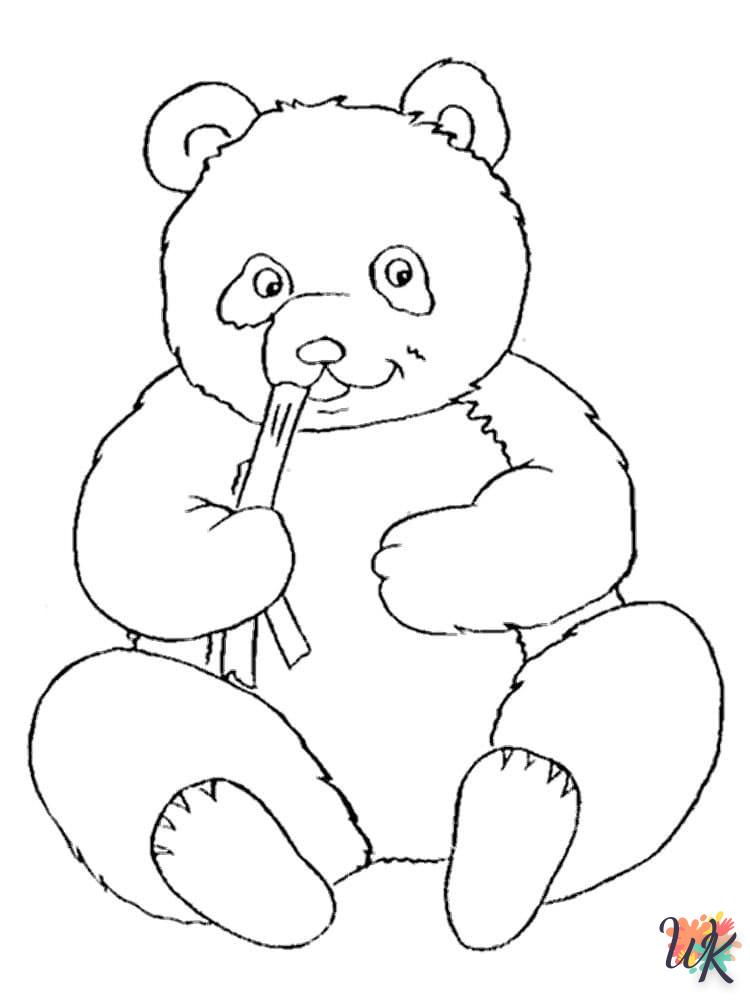 Dibujos para Colorear Panda 40