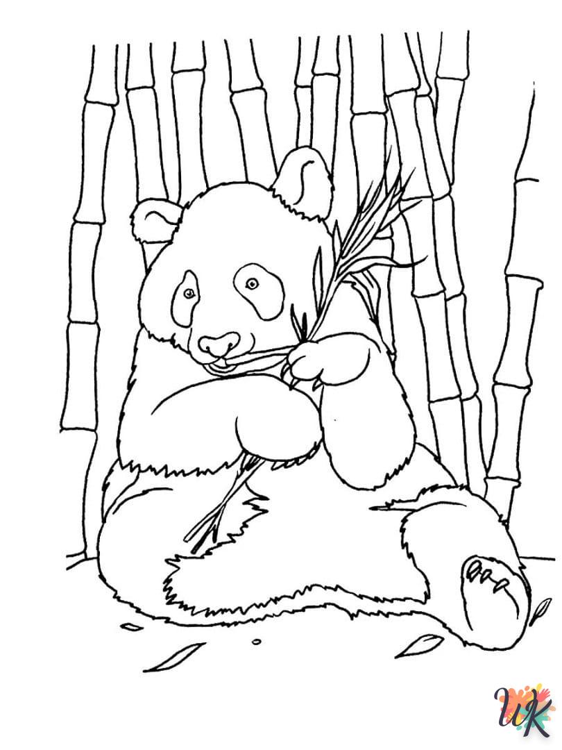 Dibujos para Colorear Panda 41