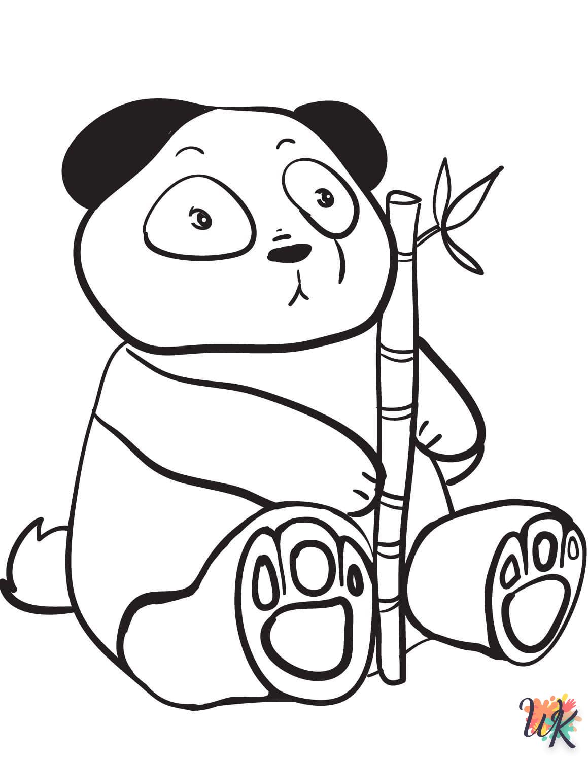 Dibujos para Colorear Panda 48