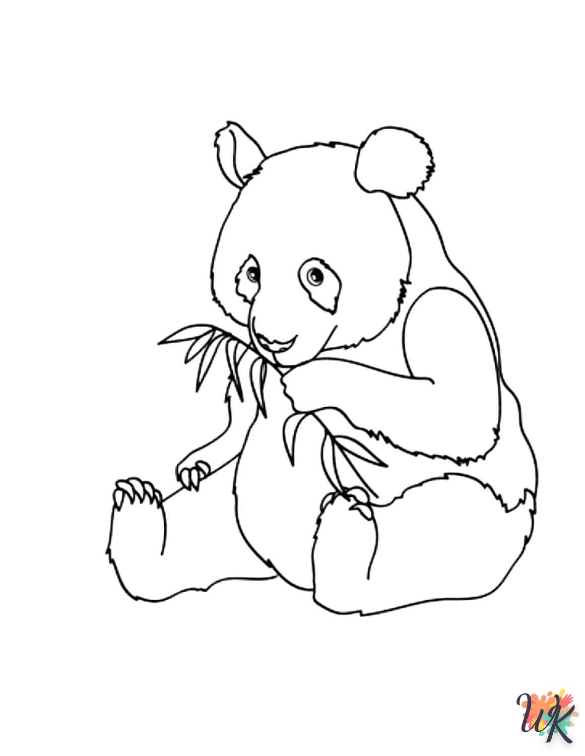 Dibujos para Colorear Panda 49