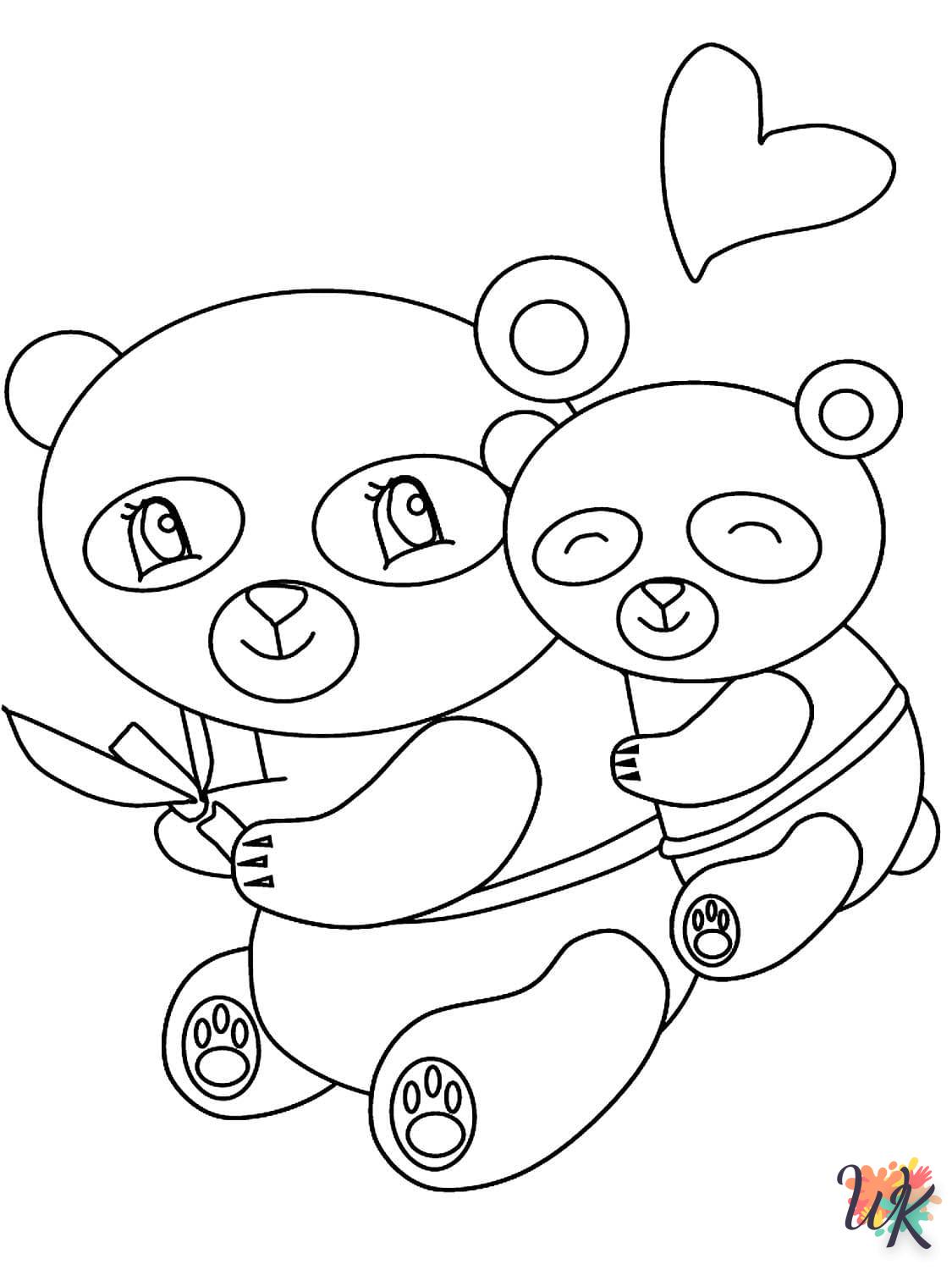 Dibujos para Colorear Panda 50