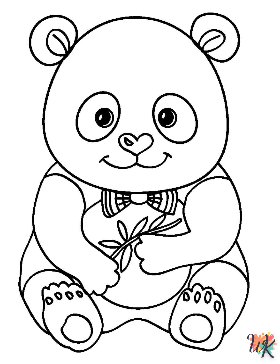 Dibujos para Colorear Panda 52