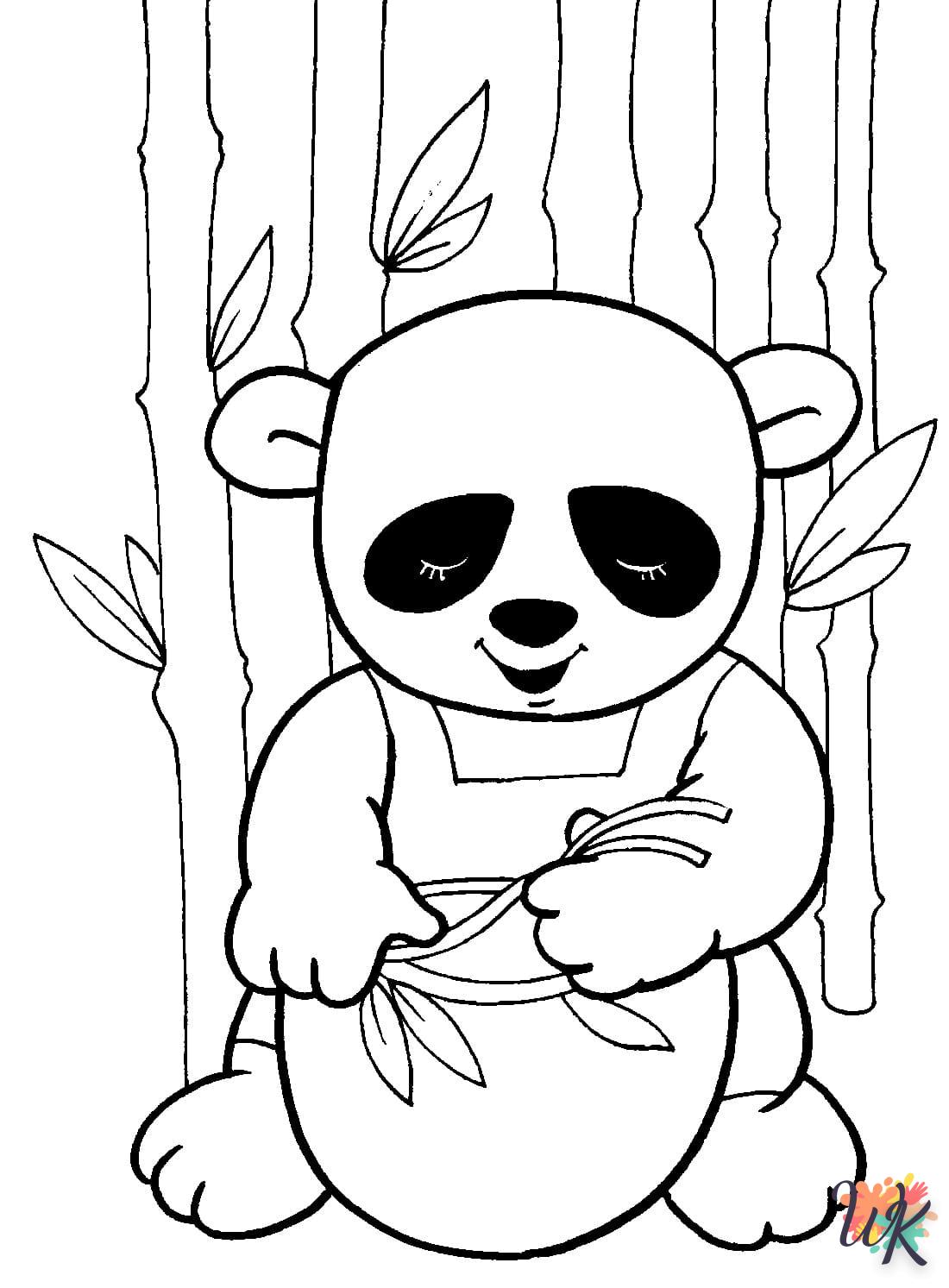 Dibujos para Colorear Panda 54