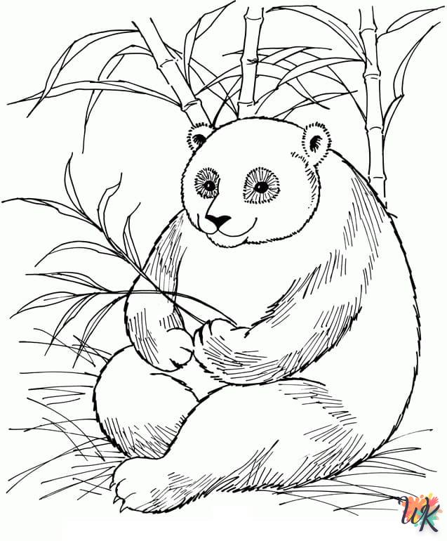 Dibujos para Colorear Panda 58