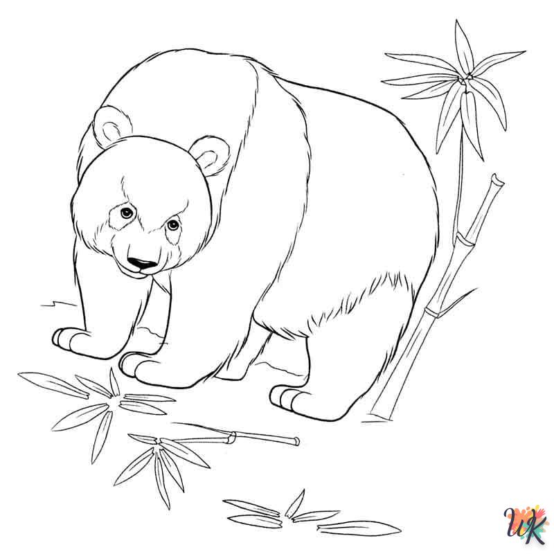 Dibujos para Colorear Panda 65