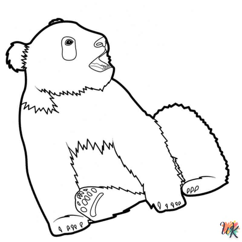 Dibujos para Colorear Panda 66