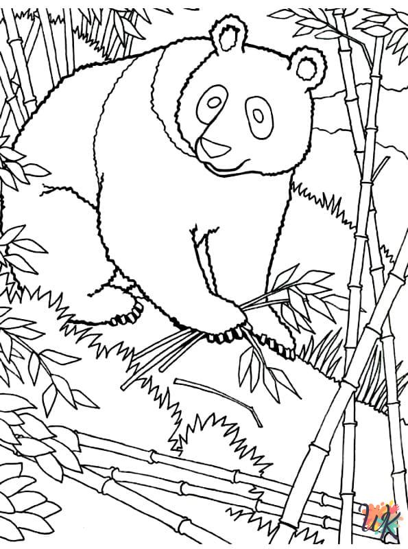 Dibujos para Colorear Panda 68
