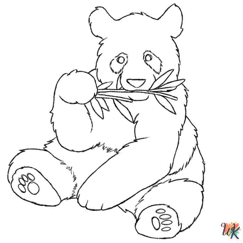 Dibujos para Colorear Panda 75