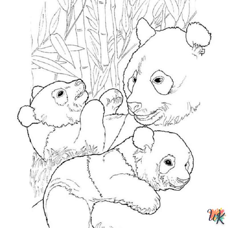 Dibujos para Colorear Panda 77