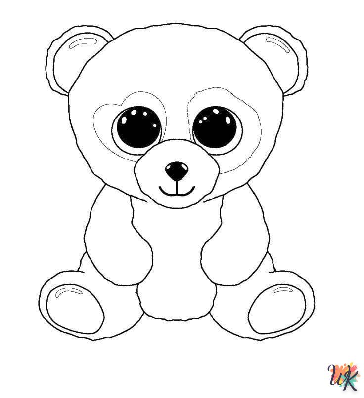 Dibujos para Colorear Panda 80
