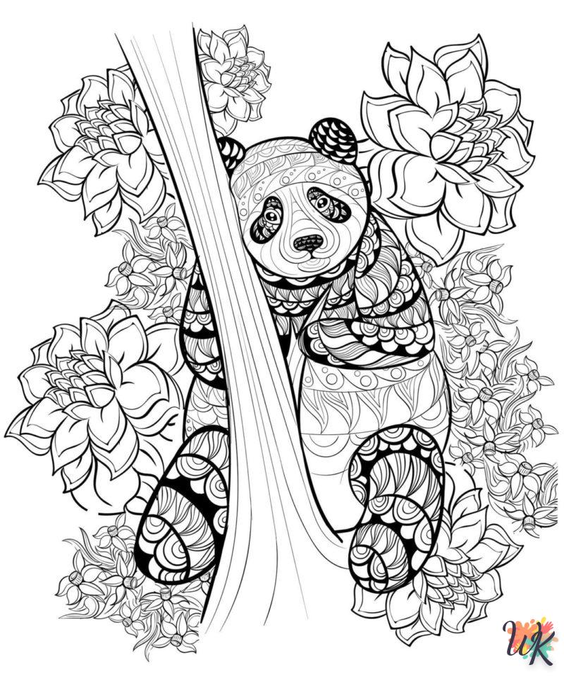 Dibujos para Colorear Panda 81