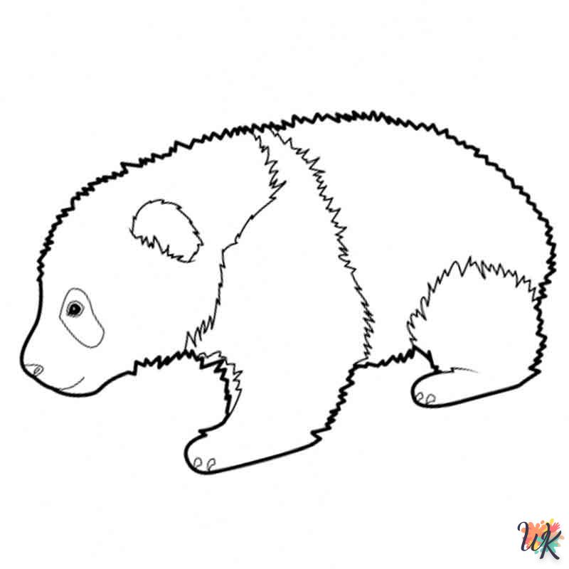 Dibujos para Colorear Panda 83