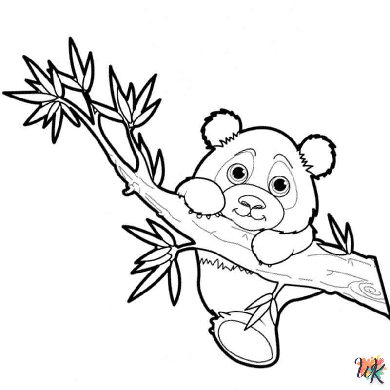 Dibujos para Colorear Panda 84