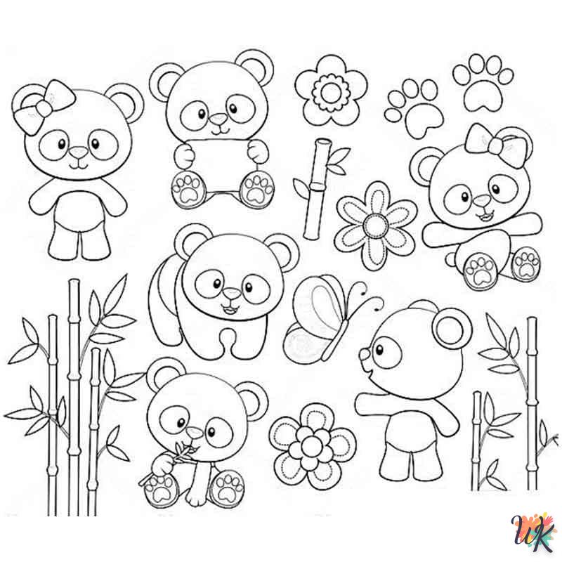Dibujos para Colorear Panda 85