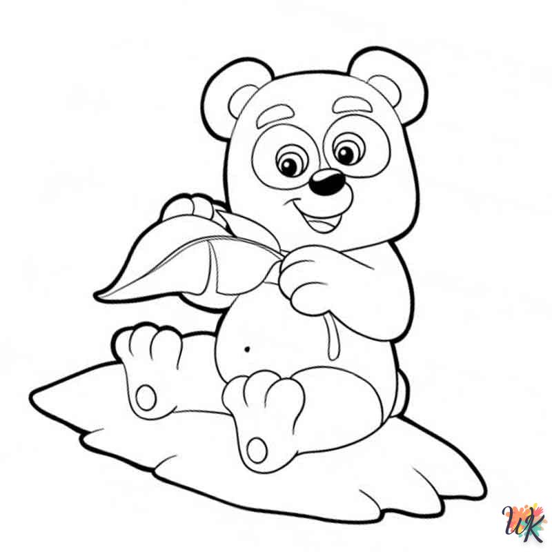 Dibujos para Colorear Panda 89