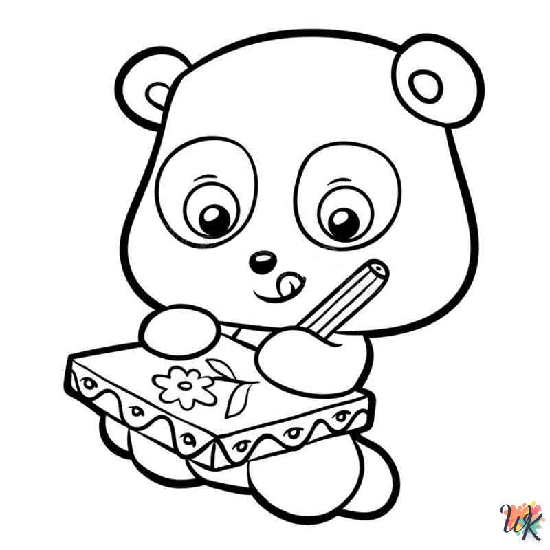 Dibujos para Colorear Panda 93