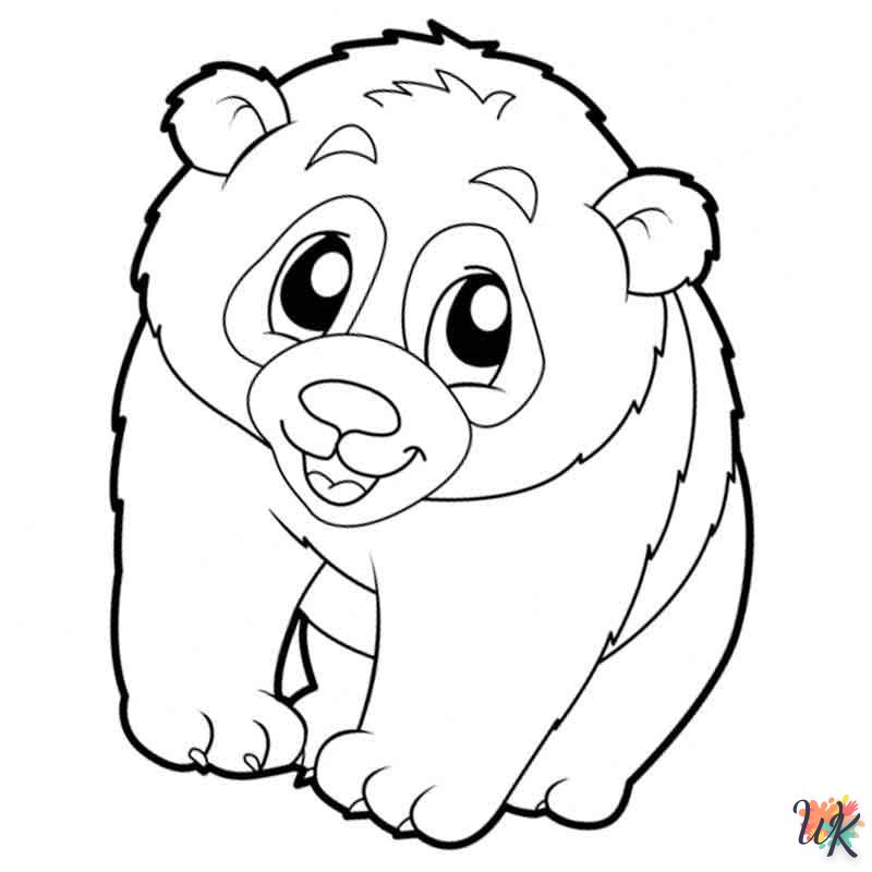 Dibujos para Colorear Panda 94