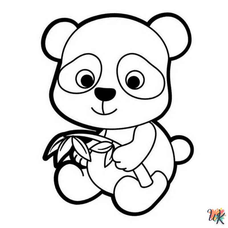 Dibujos para Colorear Panda 95
