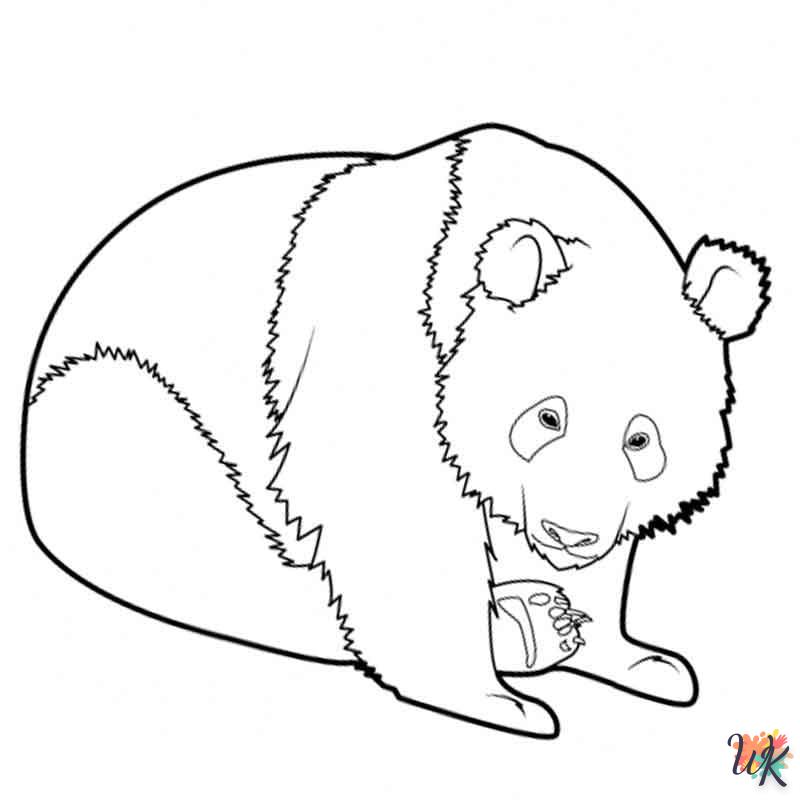 Dibujos para Colorear Panda 97