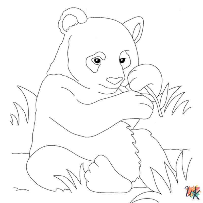 Dibujos para Colorear Panda 98