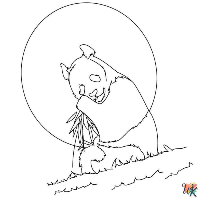 Dibujos para Colorear Panda 99