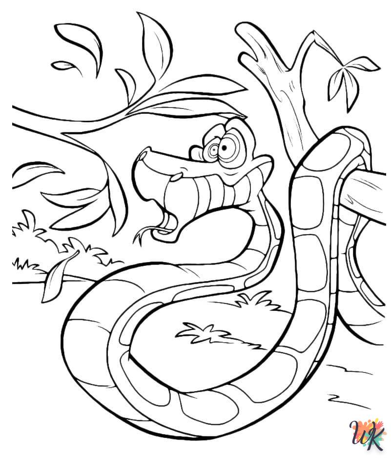 Dibujos para Colorear Serpiente 1