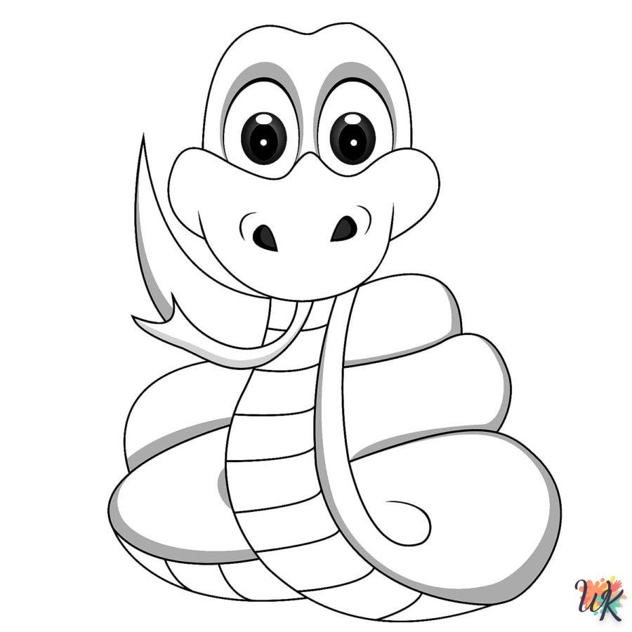 Dibujos para Colorear Serpiente 100