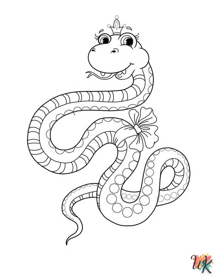 Dibujos para Colorear Serpiente 102
