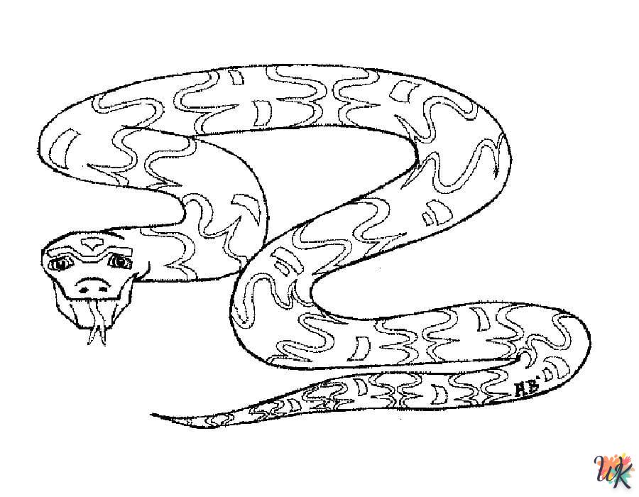 Dibujos para Colorear Serpiente 105