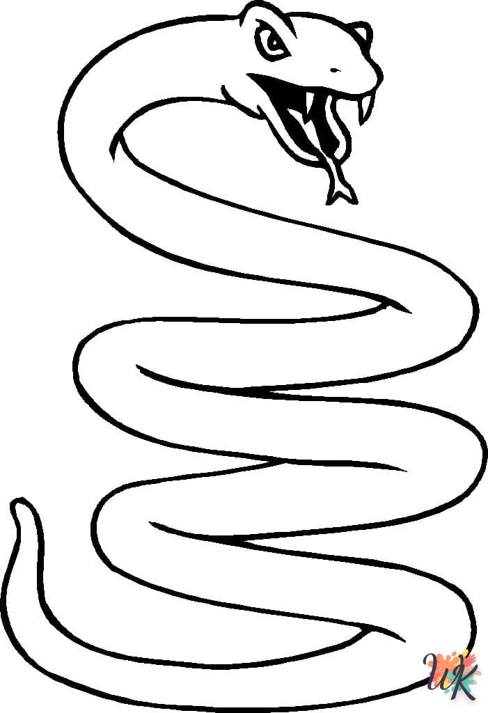 Dibujos para Colorear Serpiente 106