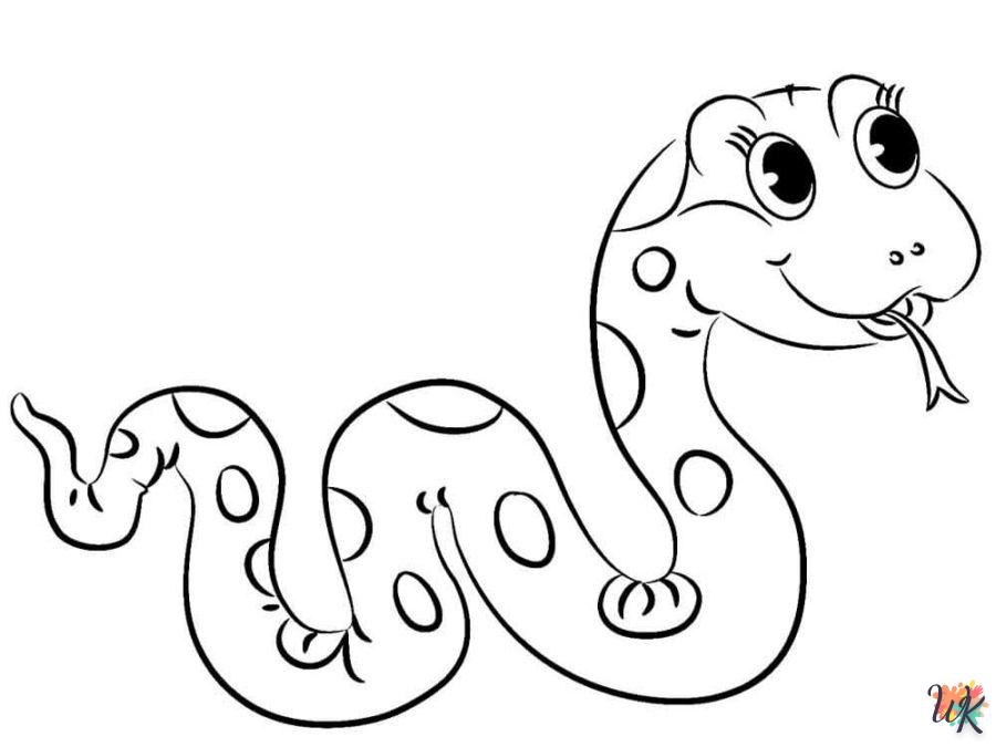 Dibujos para Colorear Serpiente 107